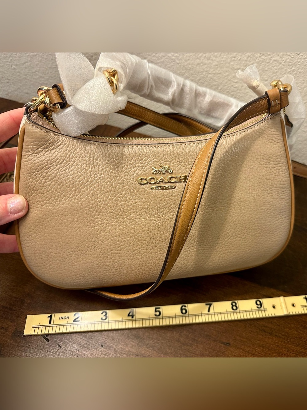 COACH Colorblock Pebbled Leather Small Teri Hobo NWT